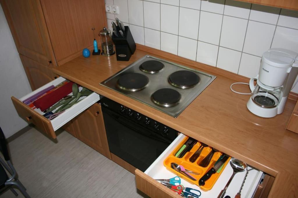 Ruhig Und Doch Zentral Apartment Erfurt Bagian luar foto